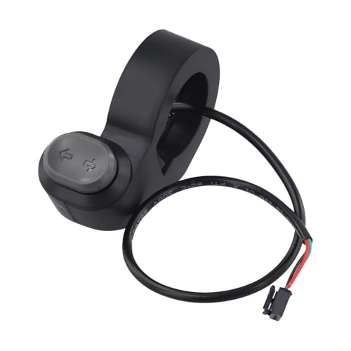 Vilgftyiet Bouton de clignotant ergonomique pour guidon Xiaomi 4 Pro Plus Max, interrupteur noir haute élasticité ABS pour un fonctionnement confortable et efficace du signal