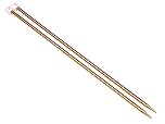 Coopay Knitting Needles 6.0mm x 35cm, Metal Knitting Pins Beginners Professional Knitters, Lightweight Knitting Needles for Arthritic Hands, Long Needles for Jumpers Blankets Large Projects