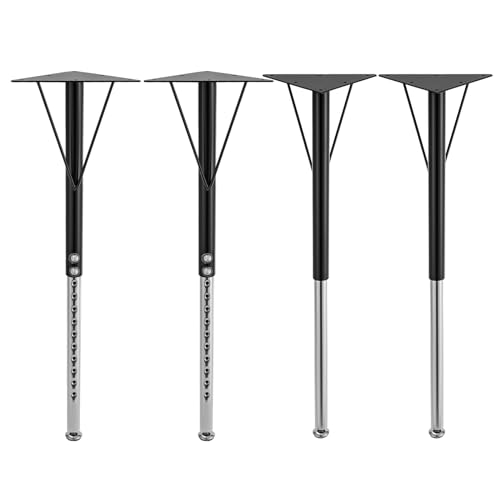 SONHANGIA Pieds de table réglables en hauteur 445-735 mm Charge maximale 300 kg Pieds pour table à manger Chaque colonne porteuse Taille 20 x 0,5 cm Convient pour les chambres, les hôtels, les