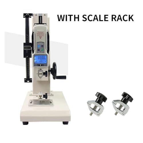 Máquina de prueba de compresión de tracción, medidor de pantalla digital, probador de base de dinamómetro de tornillo, capacidad de 500 N-50 kg, ideal para pruebas de materiales
