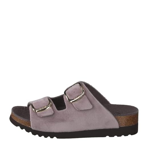 Scholl Ilary Velvet Tofflor - Sandaler - Skor - Justerbar - Sammet - Bioprint - Dam - Rosa - Storlek 39