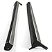 HECASA Side Skirts Pair Compatible with 2001-2005 Honda Civic 2/4 Door RS Style Side Splitters Rocker Panel Body Kit PP Plastic Black