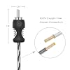 RECOIL RCI43 100% Oxygen Free Copper 4-Channel RCA Audio Cable, Twisted Pair with Noise Reduction (3ft)