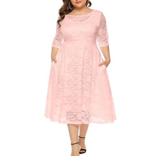 Eternatastic Womens Scooped Neckline Floral lace...