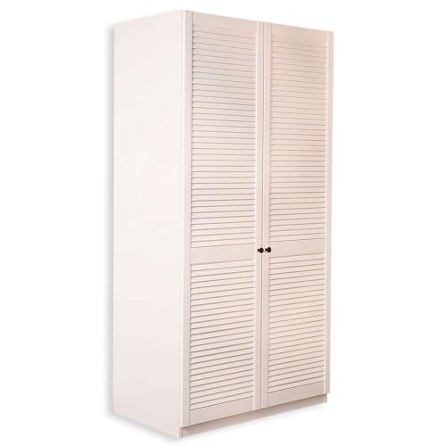 ben+camilla.com Lamellentüren Set passend zu IKEA Pax Kleiderschrank 201 cm Höhe | 2 STK. / Paar Schranktüren EINBAU FERTIG | Hochwertiges Massivholz in Weiß Premium Lackiert ben+camilla.com Lamellentüren Set passend zu IKEA Pax Kleiderschrank 201 cm Höhe | 2 STK. / Paar Schranktüren EINBAU FERTIG | Hochwertiges Massivholz in Weiß Premium Lackiert