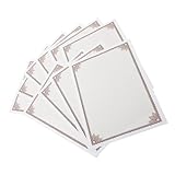 Papier robuste et lisse : fabriqué à partir de papier dont le papier de diplôme est à la fois lisse et robuste, garantissant une apparence professionnelle, papier cartonné vierge pour l'obtention du diplôme, papier de certificat de participation