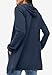 ellos Women's Plus Size Long Zip Front Hoodie French Terry Long Oversized Lightweight Jacket - L, Navy