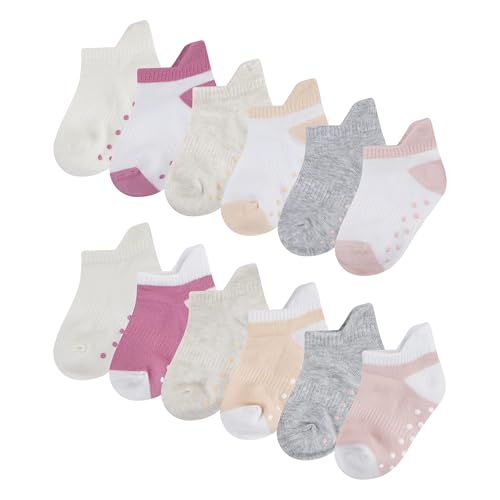 Image of HUGGIES Baby Multi-pack Lightweight Ankle Gripper Socks
