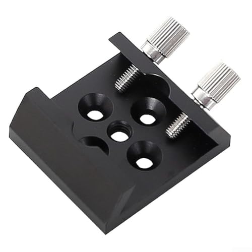 Base de cola de milano para telescopio astronómico con 1 sobre 4 roscas, buscador de aleación de aluminio, soporte de montaje, placa adaptadora, portátil, rojo antioxidante (rojo)