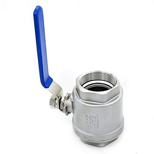 Válvula de bola de acero inoxidable 2 pulgadas DN50 para tuberías con rosca BSPT 6