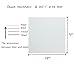 BANLTRE 12 Pieces 6 mil Blank Template Material Stencils Mylar for Cutting Paper Clear Transparency Sheet 12 × 12 inch (12-6 mil)