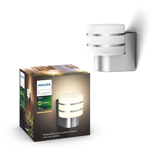 Applique extérieure Philips Hue White TUAR inox pour éclairer votre entrée