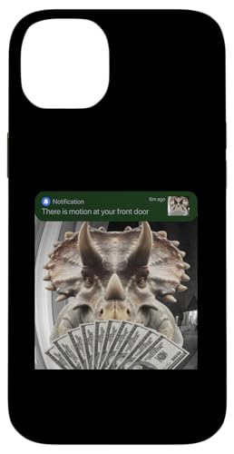 Triceratops There Is Motion At Your Front Door �������� �X�}�z�P�[�X iPhone 14 Plus �p