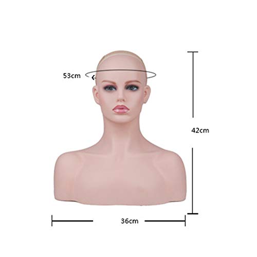 WANGXN Testa realistica Femminile del manichino