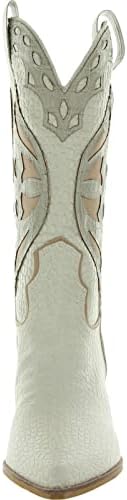 Steve Madden Women's Wynter Western Boot, Bone Multi, 8 | Image 5