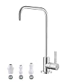 Bifordo Drinking Water Faucet,Lead-Free Water Filter Faucet,Easy to Install Reverse Osmosis Faucet for Kitchen Bar Sink,Brushed Nickel SUS304 Stainless Steel