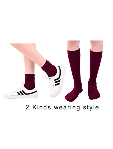 Image of uxcell Women Elastic Selvedge Cuffs Sheer Nylon Crew Socks 2 Pairs