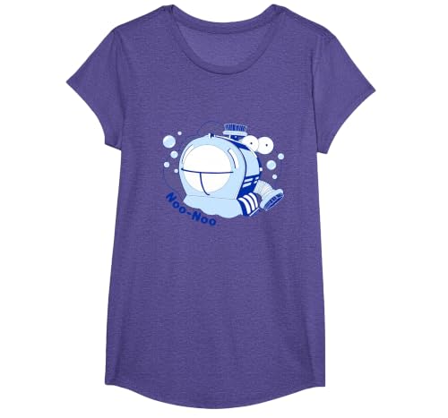 Teletubbies NOO-NOO Naughty Vacuum Vintage T-Shirt, Girls, Purple Heather, Medium