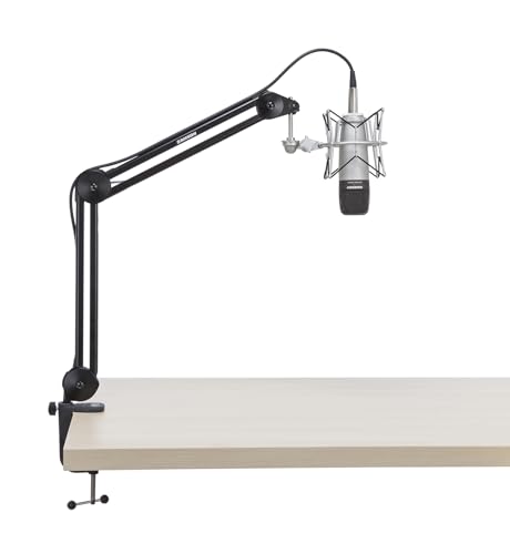 Image of Samson MBA28 28 inch Microphone Boom Arm Studio Podcast USB Mic Stand w /Desk Clamp