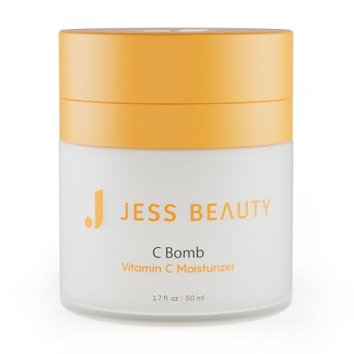 JESS BEAUTY | Skin Care C Bomb Vitamin C Face Moisturizer Even Skin Tone | Hydrating Skincare Face Cream Self Care 1.7 fl oz