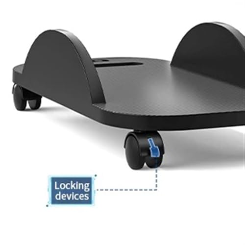 Soporte móvil ajustable para CPU, carrito con ruedas para torre PC, soporte para CPU de piso para accesorios de oficina y hogar miniatura 5