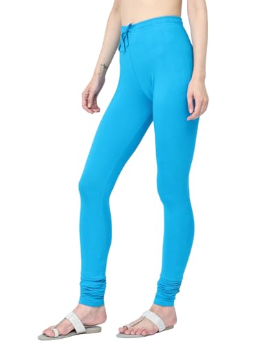 Image of Robinbosky Cotton Churidhar Leggings for Women - Stylish, Stretchable & Flattering Fit for All-Day Comfort