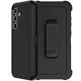 RubCase for Samsung Galaxy S25 FE Case with Belt Clip Holster, 2 x Screen Protector,...