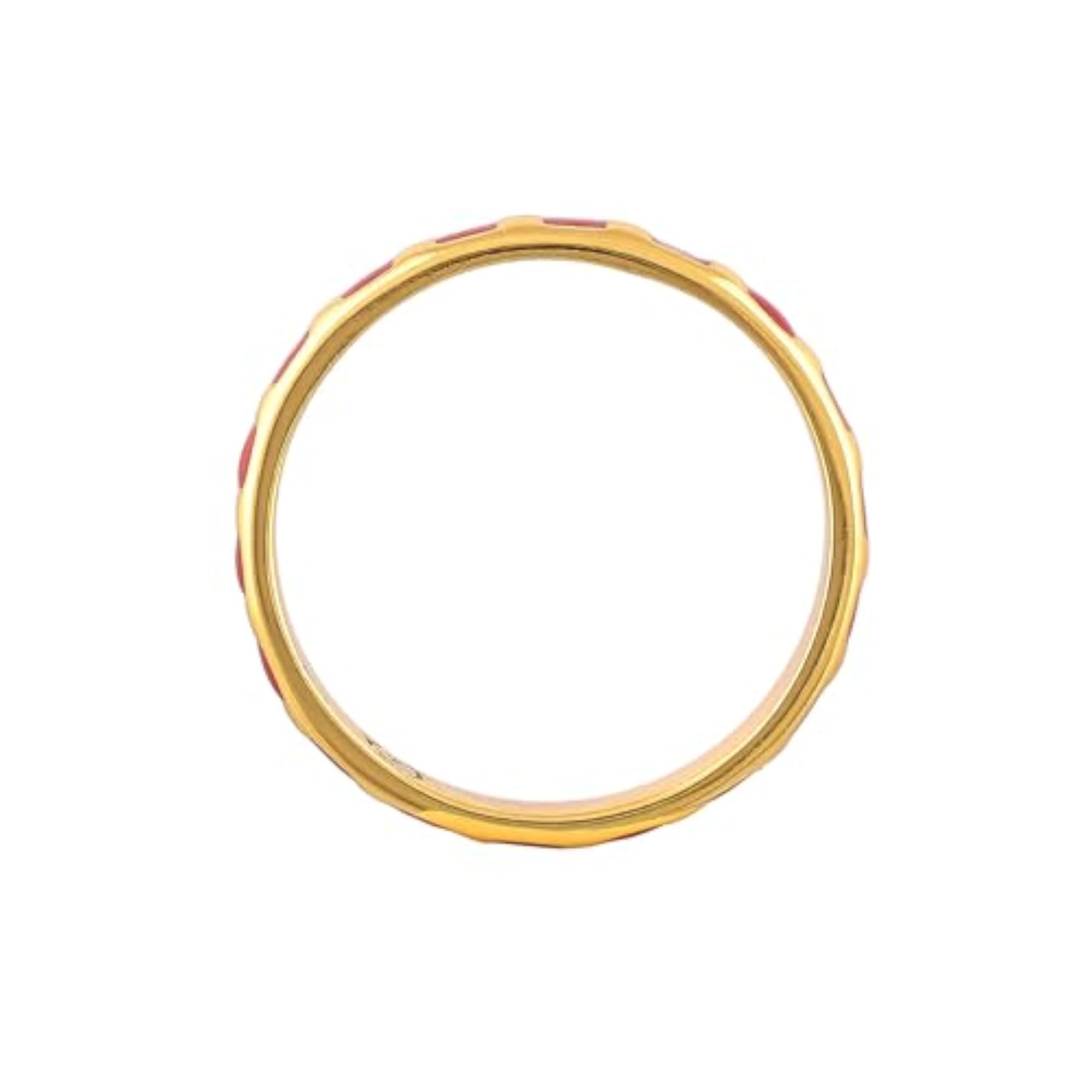 Enamel Stackable Rings Set - Valentine's Day Gift For Her