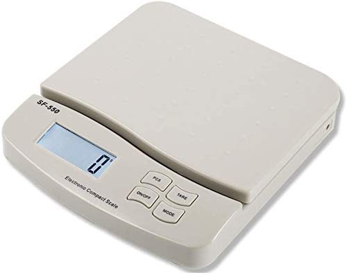 SaryEdge Electronic Scales High-Precision Kitchen Food Scales Stainless Steel Jewelry Scales Scales LCD Display Scales,White-25kg/1g,White-25kg/1g