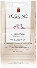 Yoskine Lift Peptide Face Lift and Deep Wrinkle Filler Face Scrub + Mask