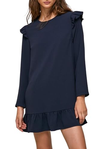 Pepe Jeans Dorothée Vestido Mujer, Azul (Dulwich), S