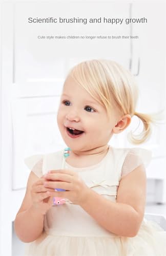 Image of Cots and Cuddles 3D Baby Dino Design Kids Toothbrush - Ultra Soft Bristles, Gentle on Gums, Manual Toothbrush for 3-6 Years, Pack of 2 (Random Color) (Dino in Egg)