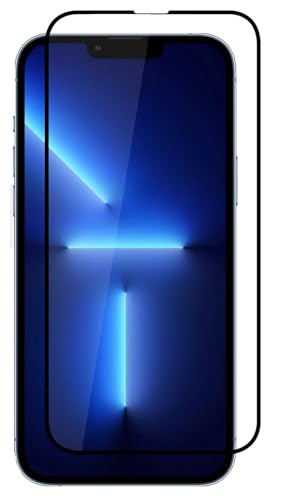Image of Tempered Glass Screen Protector Compatible for iPhone 13 Pro max, iPhone 14 Plus with Edge to Edge Coverage and Easy Installation Kit, Pack of 1, Black