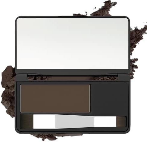 Hairline Shadow Powder Root Touch Up, Instantly Conceals Hair Loss Root Cover Up for Thinning Hair, Eyebrows & Beard Line Touch-Up for Women & Men (Medium Brown)