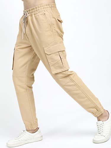 Image of KETCH Men Mid Rise Regular Fit Jogger Trouser