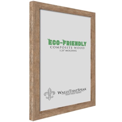 Wallsthatspeak 14X20 Brown Barnwood Picture Frame For Puzzles Posters Photos Or Artwork thumb #1