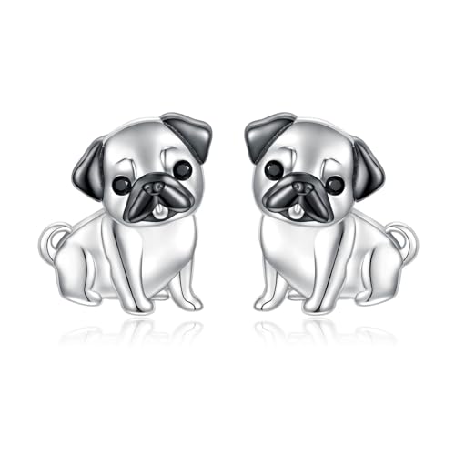 arete de plata de ley para perros, bulldog francés, Yorkie Schnau...