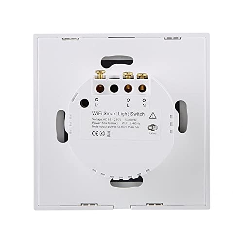 กลับ view of the Davitu NEO COOLCAM Smart WiFi Light Touch Switch showing wiring terminals: L, L1, L2, N.