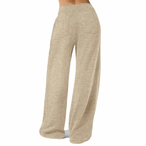 Girls Wide Leg Sweatpants Trendy Oversized Sweat Pants High Waist Baggy Joggers Lounge Pants Athletic Straight4