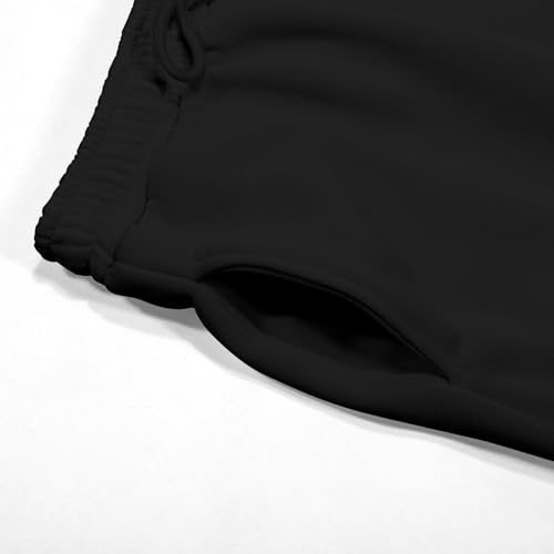 Jogging garçon noir en coupe ample 15-16 ans avec cordon - 5