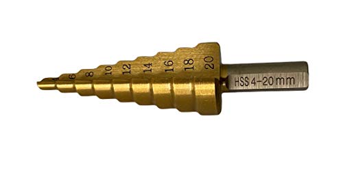ITS Profitools︱HSS Stufenbohrer Set 3-tlg. Schälbohrer Titanbeschichtet TIN︱4-12mm︱4-20mm︱4-32mm︱Schälbohrersatz Kegelbohrer titannitriert