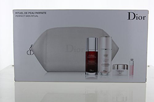 Dior Capture Totale Perfect Skin Ritual Set 5pc Set (One Essential 30ml, Capture Totale 15ml, Capture Totale Dream Skin 30ml, Dior Addict Lip Maximizer 2Ml, Dior Toiletry Bag)