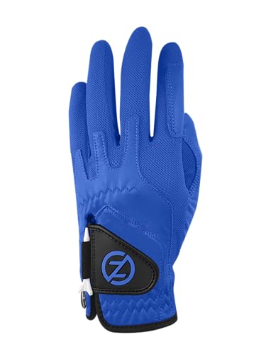 Zero Friction Men'S Cabretta Elite Golf Gloves, Universal-Fit One Size, Blue