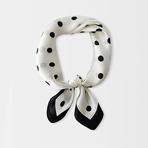 100% Mulberry Silk Scarfs for Women - 21" Lightweight Square Satin Head Scarf - Small Silk Hair Scarf for Sleeping3