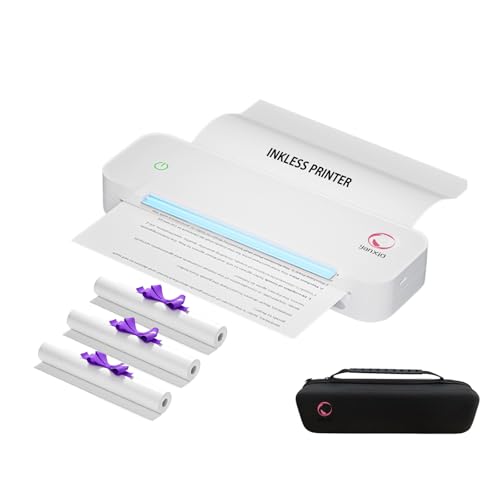 Portable Printer, Portable Printers Wireless for Travel, Inkless-...