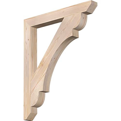 3 1/2"W x 32"D x 38"H Olympic Slat Smooth Bracket, Douglas Fir