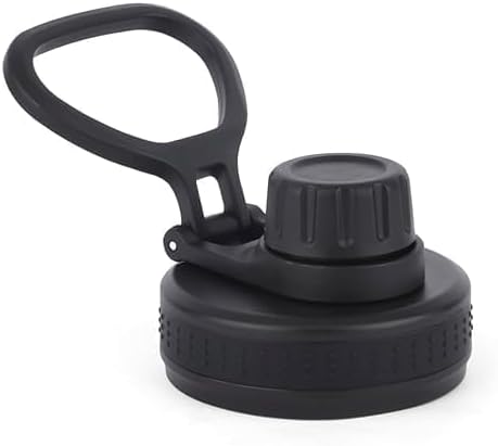 Replacement Lid Compatible with Borosil Gosport 600 & 900 Bottles, Sparkle, Instacuppa, Pexpo Leakproof Cap, BPA-Free, Durable, Easy Fit, Black (Bottle not Included)