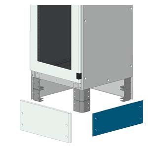 Couvercle Siemens Sivacon-S4 200 x 800 mm pour protection de socle d'armoire électrique