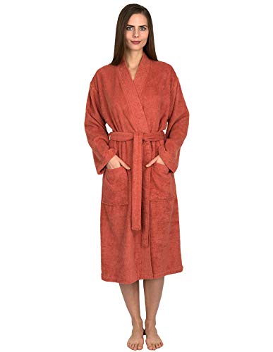 TowelSelections Womens Robe Cotton Terry Cloth Towel Bathrobe Kimono Spa Shower Bath Robe for Women