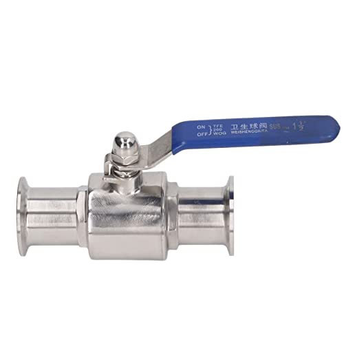 Válvula de bola de abrazadera: regule tuberías de 38 mm con este corte inoxidable 304 7